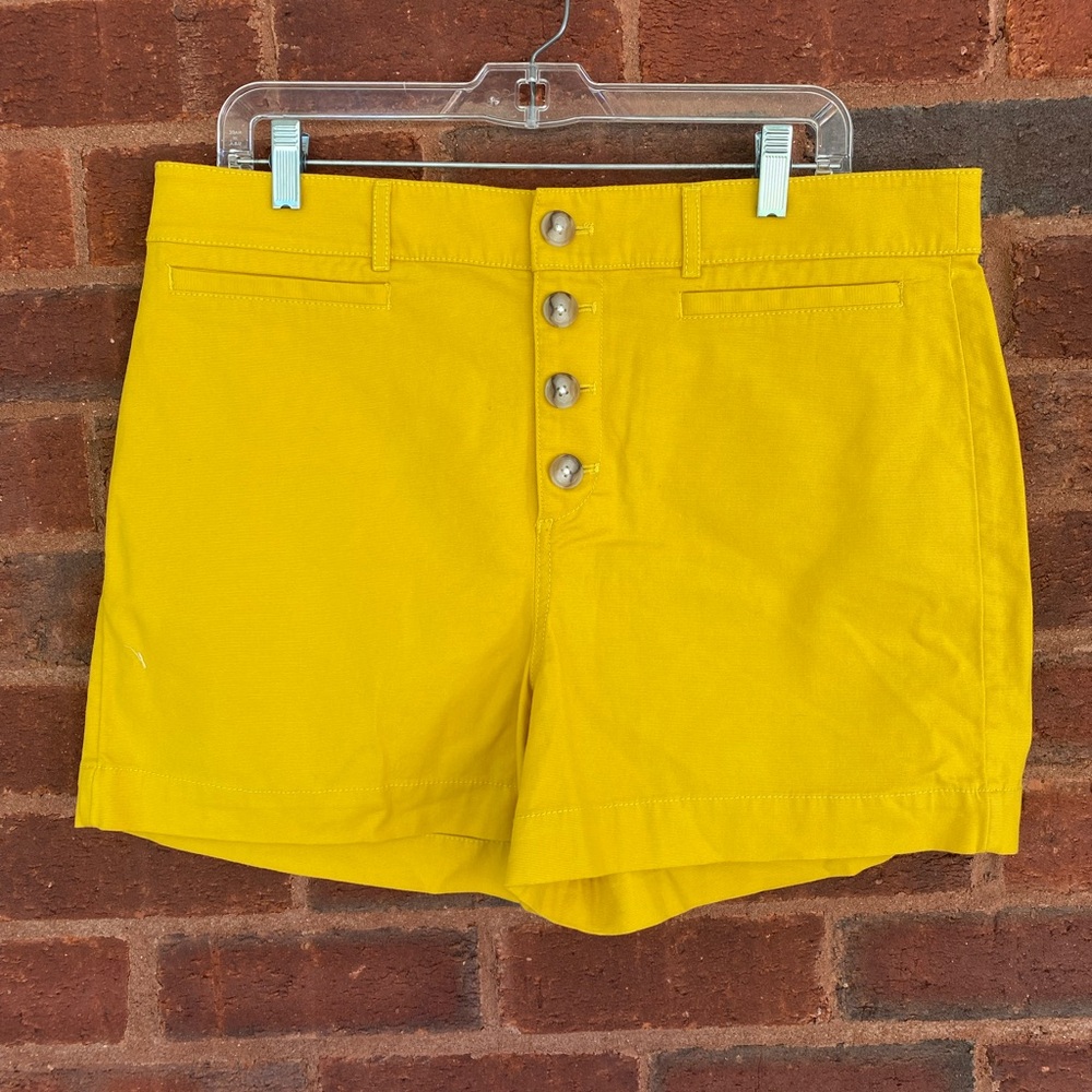 Button front Loft shorts